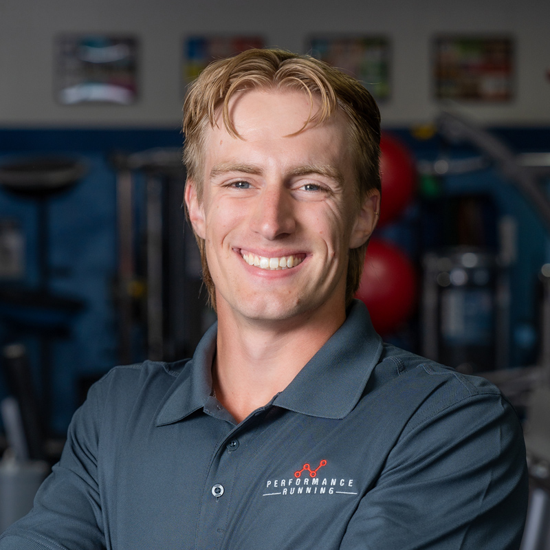Portrait of Performance Run Gym personal trainer, Caleb Birklid 