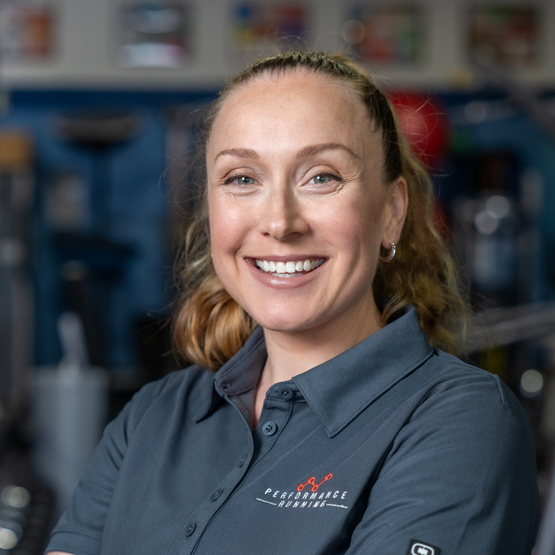 Portrait of Performance Run Gym personal trainer, Francesca Wilson
